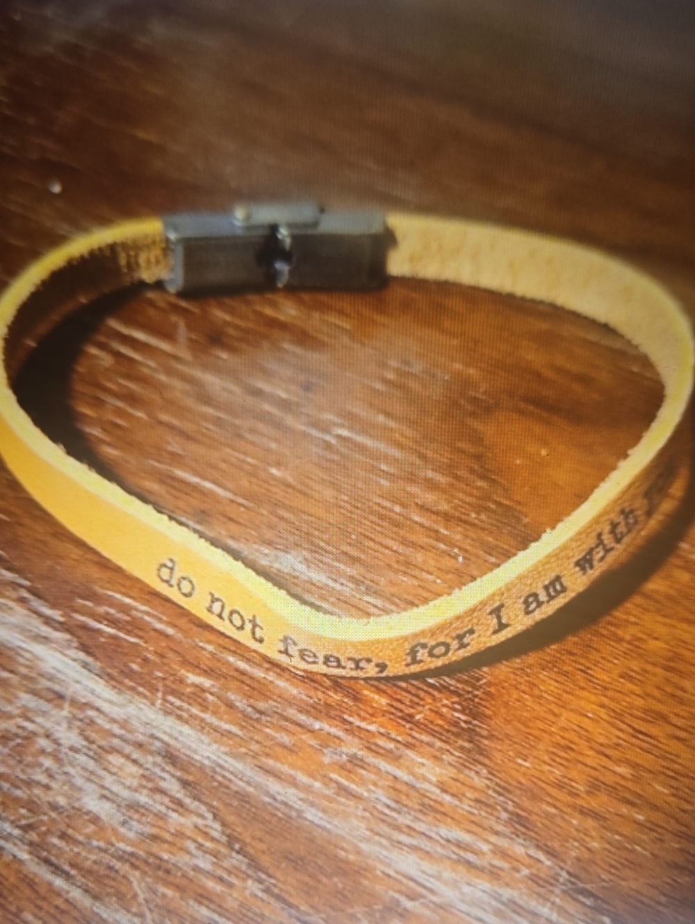 Engraved Leather Bracelet